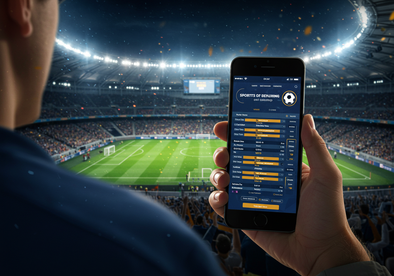 Tampilan aplikasi LinkenBet